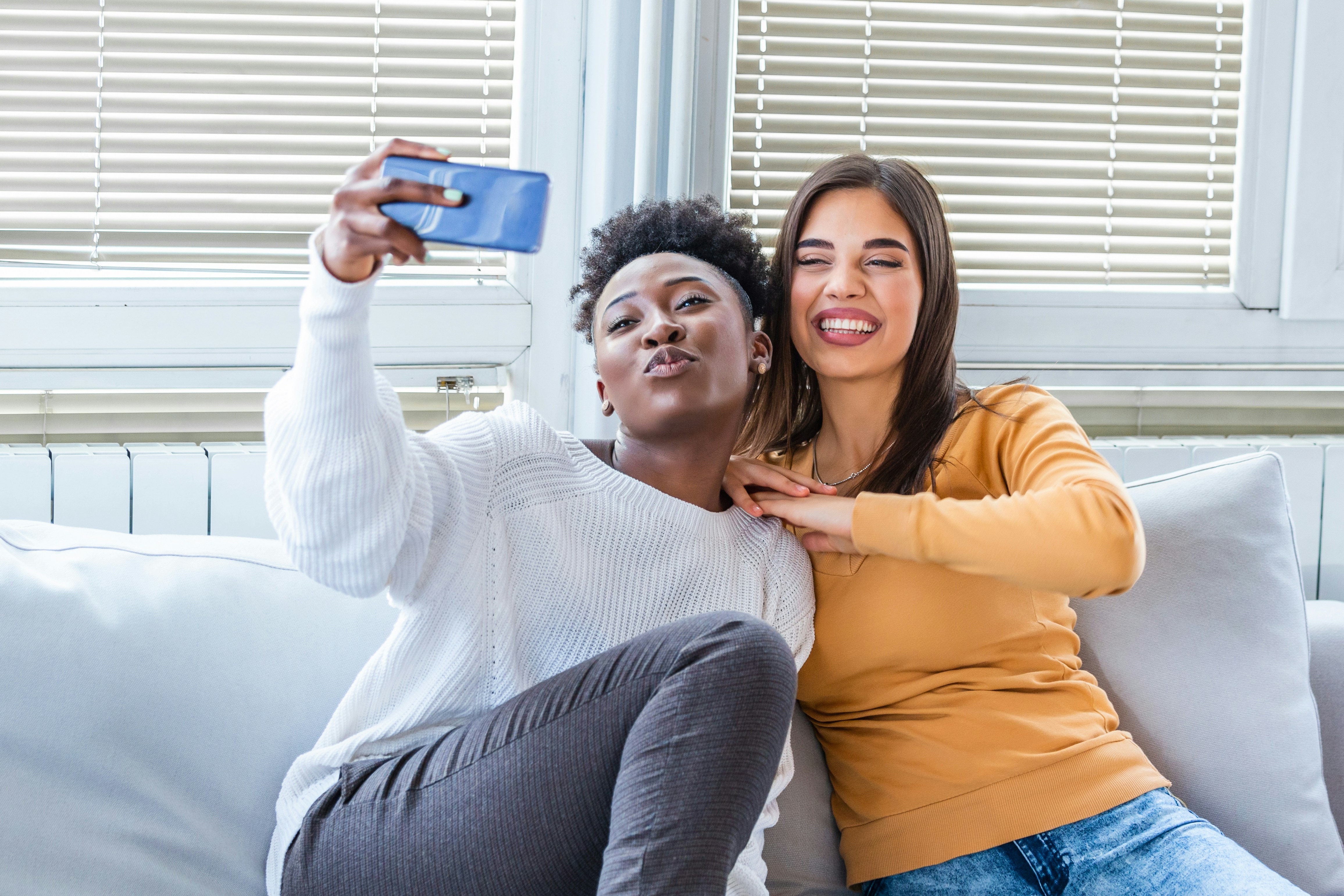 Friends taking a selfie